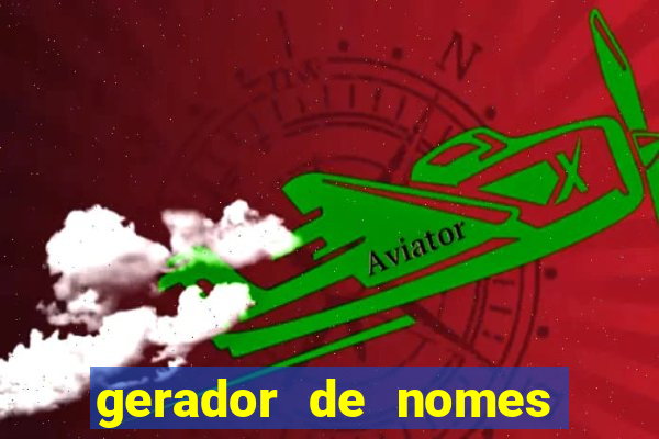 gerador de nomes para jogos